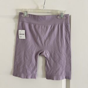 NWT free people bike shorts lilac purple size XS/S